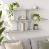  Zidna polica Siva Sonoma 100 x 17 x 45.5 cm prerađeno drvo | shoptok.hr