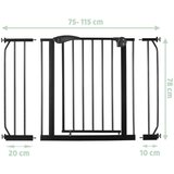 Nukido crna sigurnosna vrata 75-115 cm | shoptok.hr