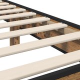  Okvir kreveta s uzglavljem Staro drvo 80 x 200 cm | shoptok.hr