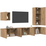  zidna jedinica 5 pcs Umjetnički hrast Konstruirano drvo | shoptok.hr