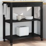  Kuhinjski kolica MONZA Crna 84 x 40 x 88,5 cm | Eponuda.ba