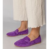 Gemre Purple elegant eco-suede loafers Palmarina | Shoptok.si