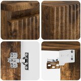  Set namještaja za kupaonicu 3 kom. Dimljeni hrast Smeđa 33 x 34.5 x 160 cm | Shoptok.si