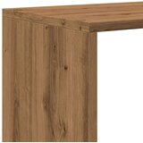 vidaXL Pregrada s knjižno omaro 4-nad. artisan hrast 131,5x29x131,5 cm | Shoptok.si