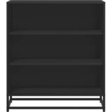  Komoda crna 68x35x76 cm konstruirano drvo i metal | Eponuda.com