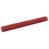  Žičana mreža od čelika s PVC oblogom za kokoši 10 x 1,5 m crvena | shoptok.hr
