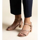 Gemre Dark beige sandals with a combination of materials Hambly | shoptok.hr