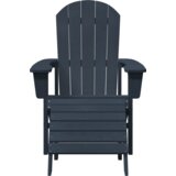vidaXL Adirondack stoli s nogami 2 kosa mornarsko modra HDPE | Shoptok.si
