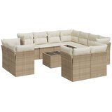  12-dijelni set vrtnih sofa od poliratana s jastucima bež | shoptok.hr