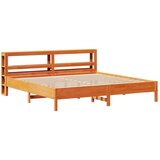  Okvir kreveta bez madraca voštano smeđi 200x200 cm od borovine | shoptok.hr