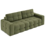 Makamii Zelena raztegljiva sedežna garnitura iz tkanine bouclé 255 cm Milu – | Shoptok.si