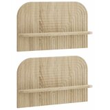  Zidna polica 2 kom. Hrast sonoma 60 x 13 5 x 37 5 cm - Hrast sonoma 60 cm | shoptok.hr