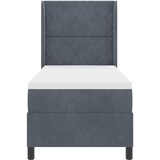  Krevet s opruga kutije Tamno siva 80 x 200 cm Baršun | shoptok.hr