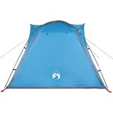 vidaXL Šotor za kampiranje za 4 osebe moder 240x221x160 cm 185T taft | Shoptok.si
