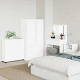 vidaXL Omarica za shranjevanje Visok sijaj bela 80 x 48 x 57 cm | Shoptok.si