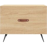 vidaXL Klubska mizica sonoma hrast 50x50x40 cm inženirski les | Shoptok.si