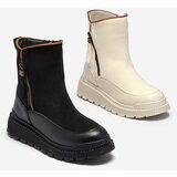 Resti Black women's flat-heeled boots Mefina- Footwear | Shoptok.si