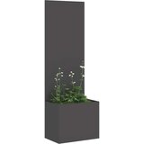  Vrtna sadilica s Dekorativnom Pločom Crna 50 x 140 cm | shoptok.hr
