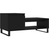  The Living Store Klubska mizica Črna 100x50x45 cm inženirski les - Klubska Mizica, (21453474) | Shoptok.si