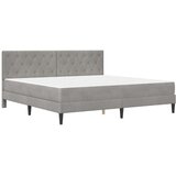  Okvir kreveta s madracem Svijetlo siva 180 x 200 cm Baršun | shoptok.hr