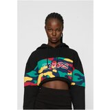 Dangerous DNGRS Women's crop sweatshirt HideMe black/colorful | Shoptok.si