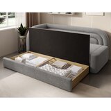 ELTAP Siva sklopiva/s prostorom za odlaganje sofa od bouclé tkanine s lijevim kutom 223 cm Fabillo – | shoptok.hr