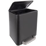 Orion Črn koš za smeti s pedalom iz nerjavečega jekla 20 l Black – | Shoptok.si