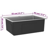  Ročno izdelano kuhinjsko pomivalno korito nerjaveče jeklo, (21670649) | Shoptok.si