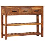 vidaXL Komoda s 3 predali 110x30x80 cm trden akacijev les Cene