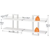 HOOBRO 2x 38cm stenska lebdeča polica 2-nadstropna | Shoptok.si