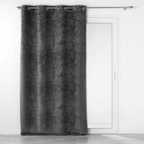 Douceur d intérieur Antracitno siva žametna zavesa 140x240 cm Analia – Cene