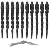  Set Božićnih Ukrasa 12 cm x 10 komada - Crni | shoptok.hr