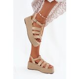 Boto Women's Sandals With Straps And Braiding Beige Pardauss | ePonuda.com