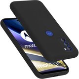 Cadorabo Ohišje je združljivo z Motorola MOTO G51 5G in tekoča črna barva - Zaščitni ovitek iz prožnega silikona TPU, (20860497) | Shoptok.si