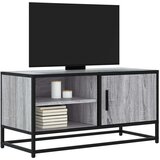 vidaXL TV omarica siva sonoma 80x34,5x40 cm inženirski les in kovina | Shoptok.si