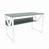 Radni sto Lona, 120x72.8x60 cm, Maslinasto-bijela