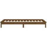  LED okvir kreveta boja meda 75 x 190 cm mali od masivnog drva | Eponuda.ba