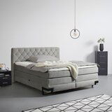 Premium Living Postelja Boxpring Palio, Svetlo Siva, Predal, 180x200 | Shoptok.si