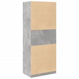  Ormar siva boja betona 80x50x200 cm od konstruiranog drva | shoptok.hr