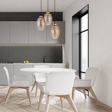  Luster na sajli SEBO 3xE27/15W/230V crna/dimljeno bež | Eponuda.com