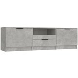 Maison Chic TV omarica - TV stojalo - Televizijska omarica betonsko siva 140x35x40 cm konstruiran les, (21700950) | Shoptok.si