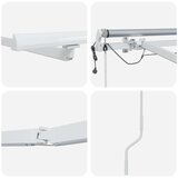  Okvir tende S LED lampica Bijelo 400 × 300 cm Aluminij | shoptok.hr