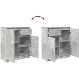  Komoda s ladicama beton siva 71x35x84 cm konstruirano drvo | shoptok.hr