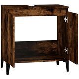 Ormarić za umivaonik boja dimljenog hrasta 58x33x60 cm drveni | shoptok.hr