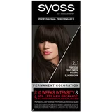 Syoss Permanent Coloration barva za lase barvani lasje 50 ml Odtenek 2-1 black-brown za ženske