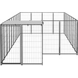  Kavez za pse crni 10,89 m² čelični | shoptok.hr