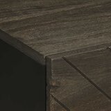  Noćni ormarić crni 40 x 33 x 46 cm od masivnog drva manga | Eponuda.com
