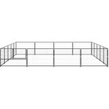 Kavez za pse crni 20 m² čelični | shoptok.hr