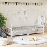  Okvir za dječji krevet bijeli 90 x 200 cm od masivne borovine Cijene