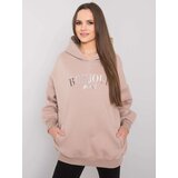 RUE PARIS Sweatshirt-RV-BL-7357.35X-dark beige | Shoptok.si